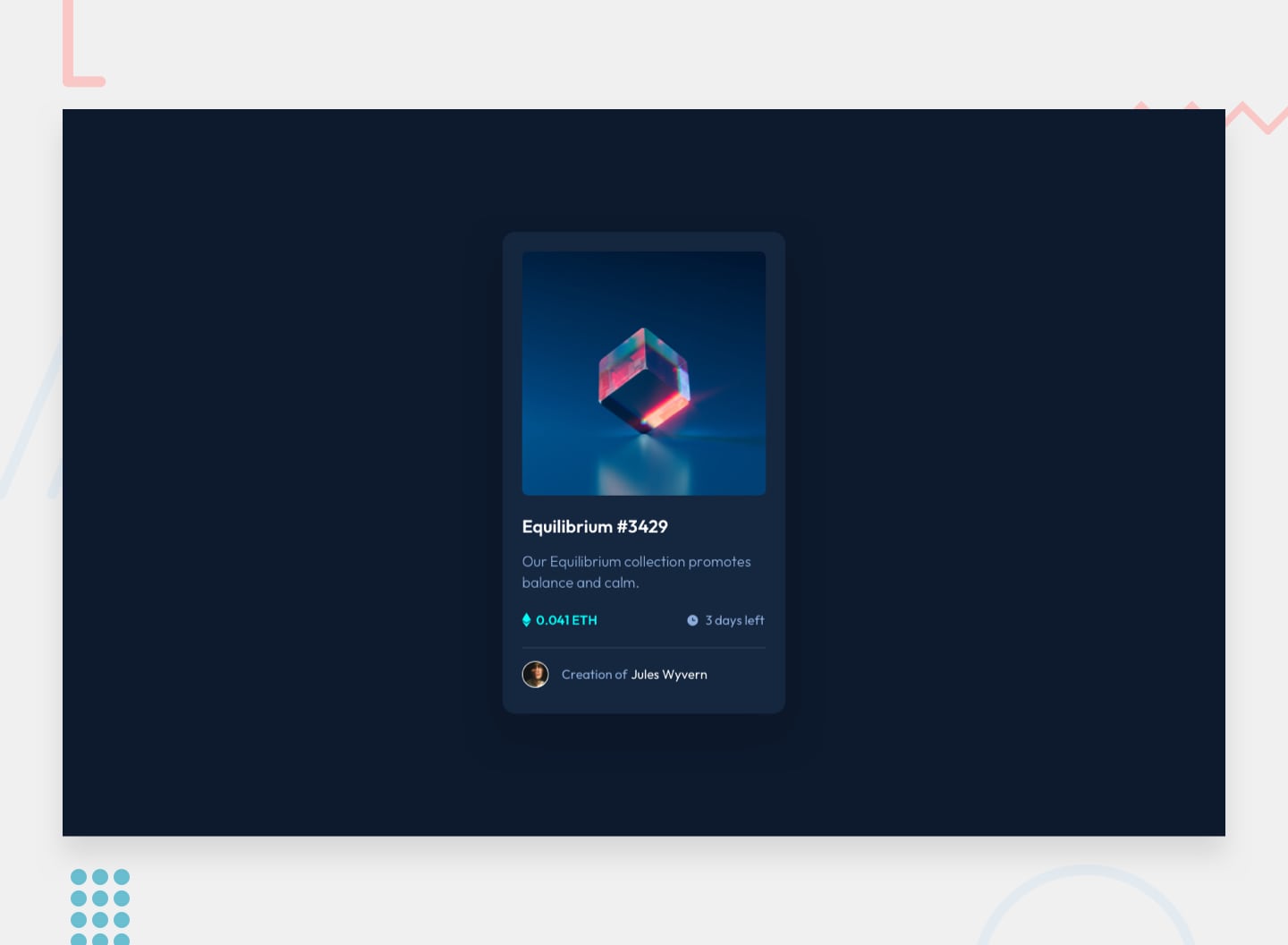 nft preview card component