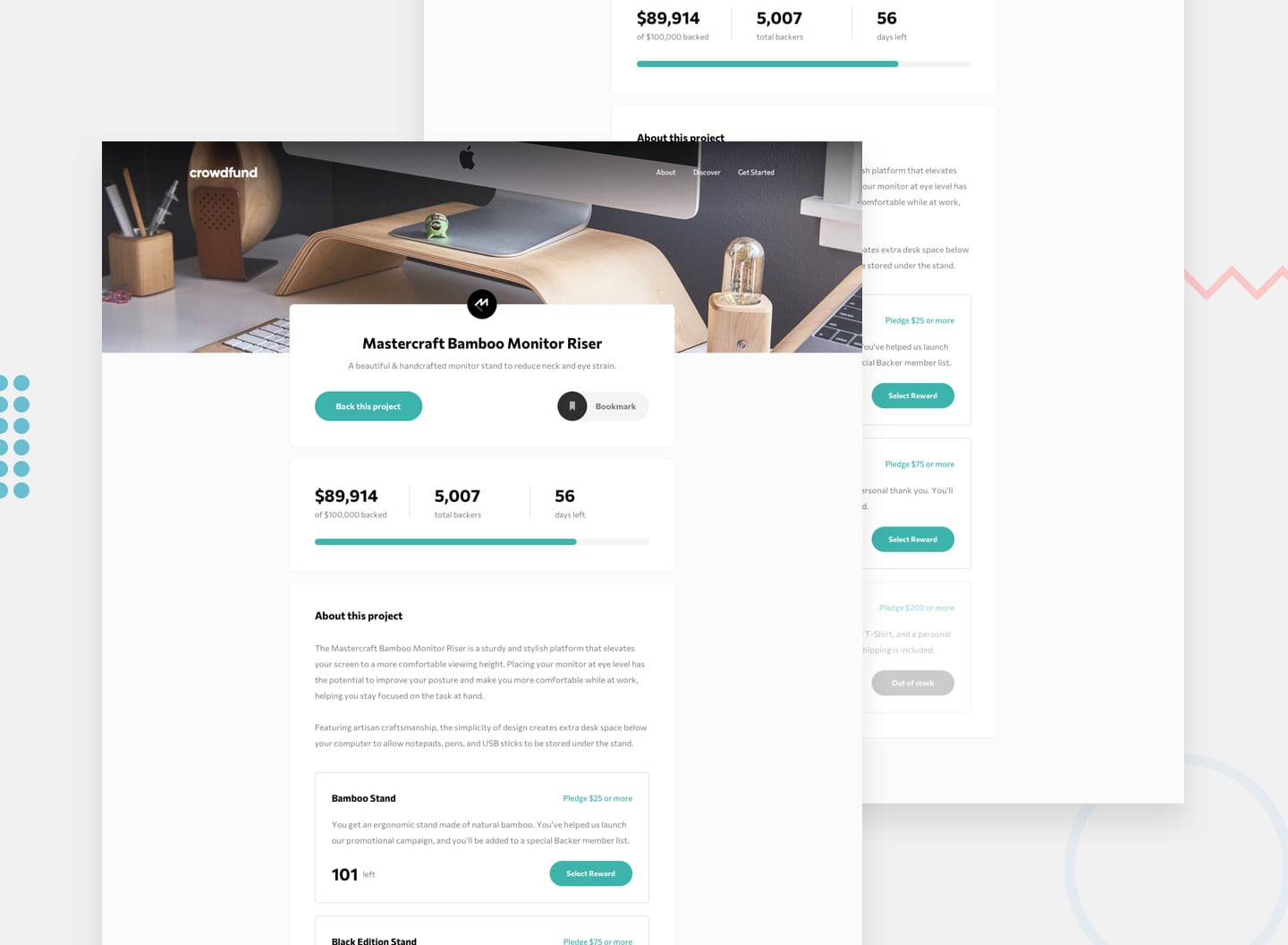 crowdfunding product page