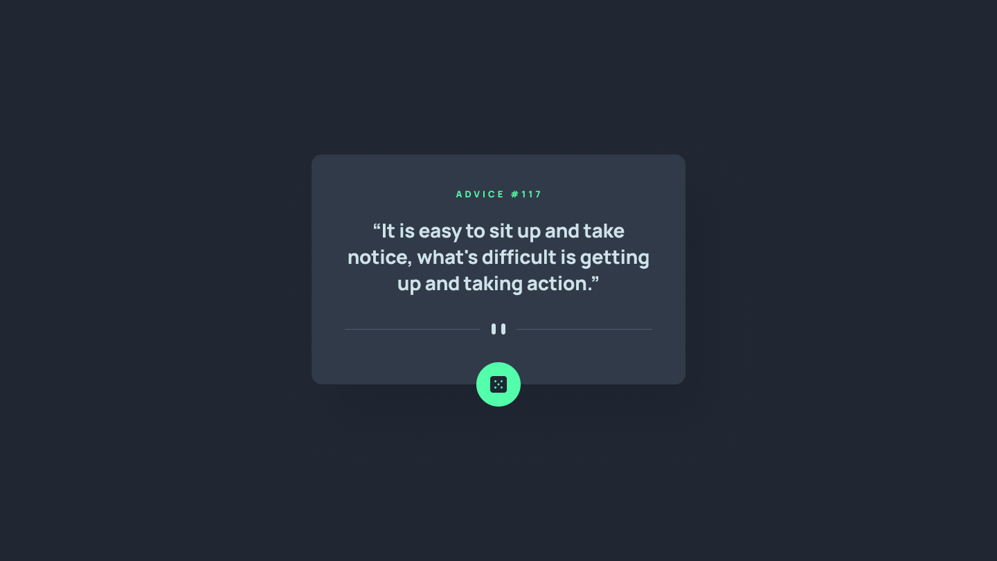 advice generator app