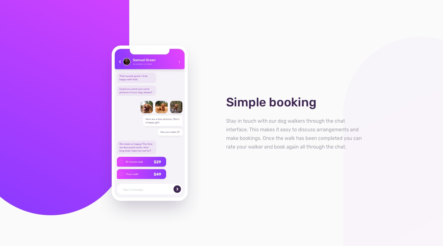 chat app css illustration