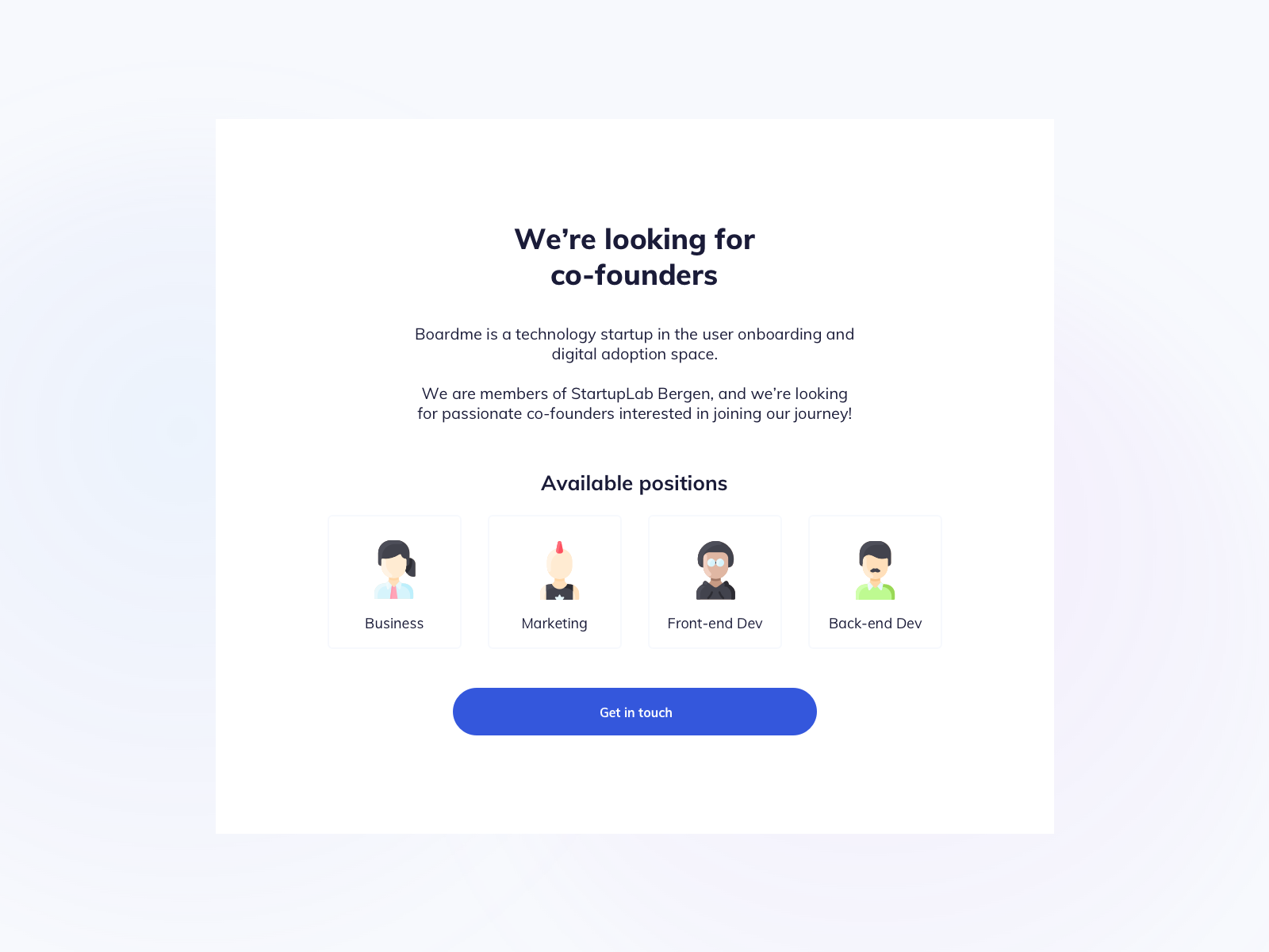 looking for co-founders